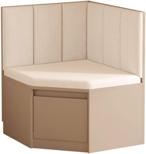 Restaurant Booth Seating with Upholstered Back and Storage for Dining Room, Living Room, Entryway