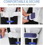 5 Pack Catheter Leg Bag Strap with Buckle Adjustable Urine Drainage Bag Straps Reusable Washable for Secure Drainage Bags