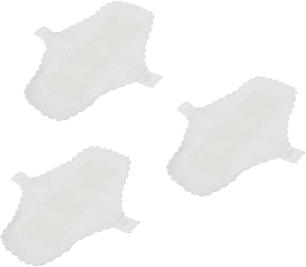 Healeved 3pcs Washable Menstrual Cloth Reusable Sanitary Pads for Women Cotton Waterproof Layer Birthday Present for Girls Women Easy Snap