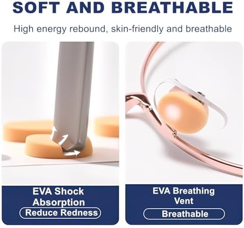 EVA Foam Nose Pads for Glasses,96 Pairs Non-Slip Glasses Nose Pad Cushion,Soft NosePads for Eyeglasses,Hypoallergenic and Lightweight.(Skin Styles)