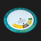 Bmi Upgraded BMI Body Mass Index Wheel Calculator Single Sided Easy Operation Suitable for 20 Adult 150mm Diameter