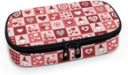 Pink Heart Diabetic Supplies Travel Case,Medication Cooler Bag Diabetic Care Kits Organizer Holder for Insulin Pens and Monitor Supplies,Diabetic Accessories for Women Men