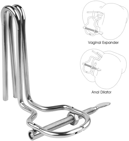 Anal Expander Adjustable Vaginal Expander Metal Anal Butt Plug BDSM Anus Dilator Anal Sex Toys for Men Women Anus Stretcher