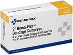 First Aid Only 2-006-001: 2" Hema-Flex Bandage Compress, 4