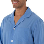 Fruit of the Loom Men's Long Sleeve Broadcloth Pajama Set