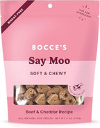 Bocce's Bakery Say Moo Cookie + Bac’n Nutty Training Dog Treat Bundle – Natural, Wheat-Free Soft & Chewy Cookies Made with Real Ingredients and Baked in The USA – 2 Pack Bundle
