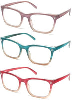 3 Pack Reading Glasses for Women Oprah Style Fashion Computer Readers +1.5
