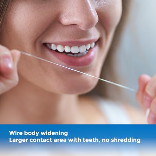 NAGY Dental Floss for Braces, Implants, and Bridges, Shred Resistance, Natural Floss, PFAS Free, Mint, 55 yds(6 Pack)