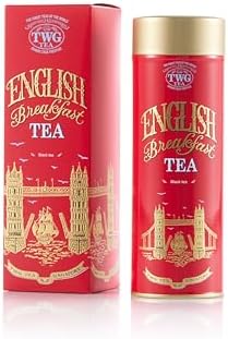 TWG Tea | English Breakfast Tea | Black Tea | Full-Bodied with Floral Undertones | Haute Couture Tin, 110g | Gift Set