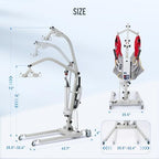 Careboda Electric Patient Lift, Medical Transfer Lifts for Seniors with Sling, Sit to Stand Lift for Elderly, Full Body Transfer Lift Chairs for Bed, Car, Wheelchair and Floor, 510LBS Weight Capacity