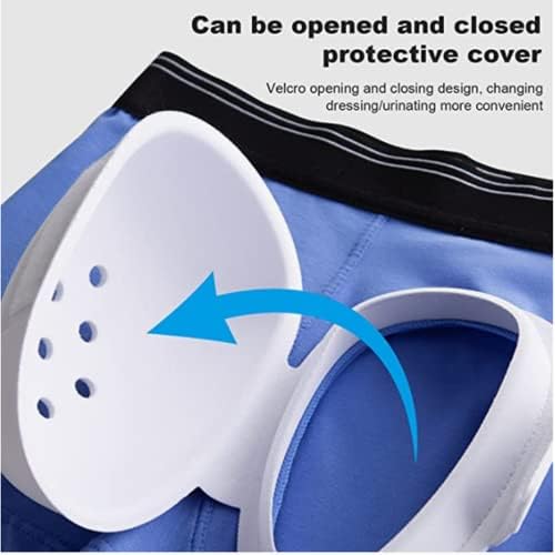 Ibluelover Circumcision Underwear for Male After Circumcision Foreskin Cut Boxer Briefs Protective Cover Men Underwear