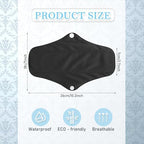 PHOGARY 7 Packs Reusable Menstrual Pads with Wings, Breathable Mesh Surface Cloth Sanitary Pads for Heavy Flow with Wet Bag, Washable Overnight Cloth Panty Liners for Women