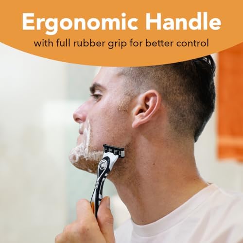 BIC Flex 5 Men's Refillable 5-Blade Razors with 1 Handle and 7 Cartridges, Smooth Shave Gift for Men