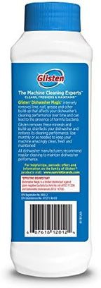 Glisten Dishwasher Magic Disinfectant & Cleaner Lemon 12 Oz (Pack of 2)