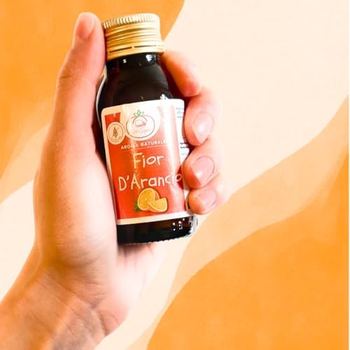20Tipici® Natural 60ml Food Flavour - Natural Orange Blossom Flavor - For Cake, Jam, Biscuits - Extract (Fior d'Arancio)