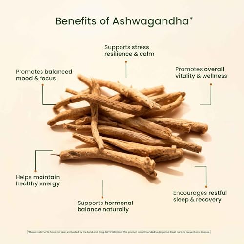 Ashwagandha 675mg - Premium Stress & Anxiety Support Herbal Ashwagandha Supplements - KSM-66 Ashwagandha for Mood, Energy, Focus & Sleep Support - Non-GMO Organic Ashwagandha Capsules