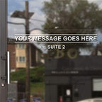 Simple Custom Business Hour Window Decal - Text Lines with an Arrow Shape Decal - Vinyl Custom Lettering, Glass Door Sign - Free Squeegee - Easy Install Manual (1"X28")