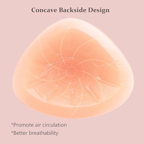 Silicone Breast Forms Mastectomy Prosthesis Triangle Bra Inserts Breast Enhancers 1 Pair A B C D E F G Cup