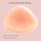 Silicone Breast Forms Mastectomy Prosthesis Triangle Bra Inserts Breast Enhancers 1 Pair A B C D E F G Cup