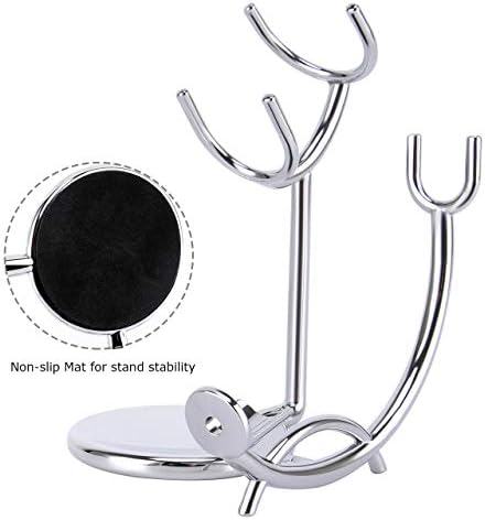 SANWA Grooming Shaving Kit for Men,Shaving Razor and Brush Stand with Stainless Steel Shaving Soap Bowl