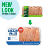 Amazon Grocery, Chicken Breast Fillets Value Pack, Boneless Skinless, 100% Natural, Weight Varies