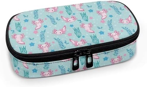 Insulin Storage Bag Pink Axolotl Star Print Travel Carrying Bag with Side Handle Diabetic Medication Cooler Bags Travel Case for Insulin Pens