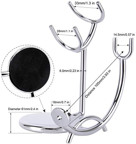 Straight Razor stand With Perfect double layer stainless steel Shaving Soap Bowl and Shaving Brush Natural Solid Wood Handle