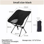 Folding Lounge Chair Outdoor Camping Fishing Camping Sturdy Portable Detachable Leisure Fishing Chair Outdoor Furniture(Frog feet Black)