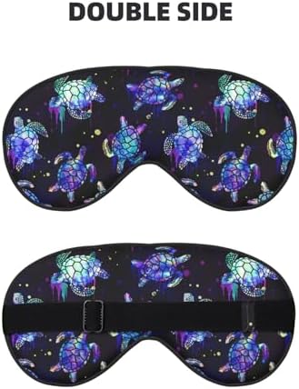 Sea Turtle Sleep Mask Breathable Soft Eye Mask for Sleep for Women Men Lightweight Eye Cover for Travel, Night Work, Nap, Office