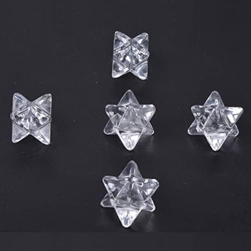Healing Carved Gemstone Crystal Merkaba Star 25mm Sacred Geometry Chakra Stone