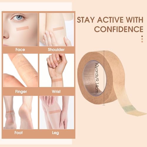 8 Rolls Nose Tape for Rhinoplasty Shaping, 0.5 Inch x 10 Yards Micropore Medical Tape for Rhinoplasty Recovery, Sensitive Skin Wound Care & Surgical Tape Bandaging, Breathable