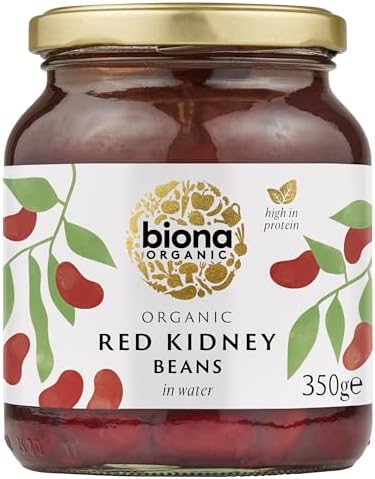Biona Organic Kidney Beans - in Glass jars 350g - 2 Pack