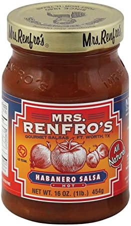 MRS RENFRO SALSA HABANERO, 16 OZ9