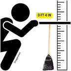 Carlisle FoodService Products 4168303 Synthetic Corn Toy/Lobby Broom with Wood Handle, Polypropylene Bristles, 40" Overall Length, Black (Case of 12)