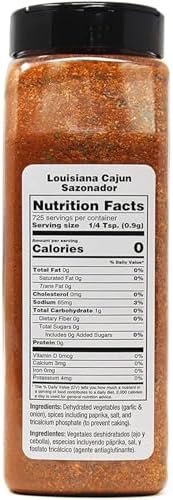 Badia Louisiana Cajun Seasoning, 23 oz – Bold & Spicy Creole Blend for Meats, Seafood, Vegetables & More