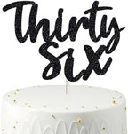 Happy 36th Birthday Cake Topper thirty six Birthday Cake Toppers, 36th Cake Topper for Men,36 Cake Topper For Women, 36th birthday decorations,36th Birthday Cake Topper