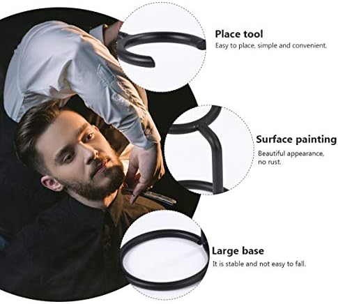 HEALLILY Portable Shaving Holder Razor and Soap Bowl Rack Dual Bracket Beauty Tool Organizer for Home Bathroom Vanity