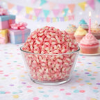 SweetGlob Sour Gummy Rings Candy Soft, Chewy, Fruity Sour Gummies Assorted Fruit Flavors Bulk Bag for Snacking & Parties (Strawberry, 1 Pound)