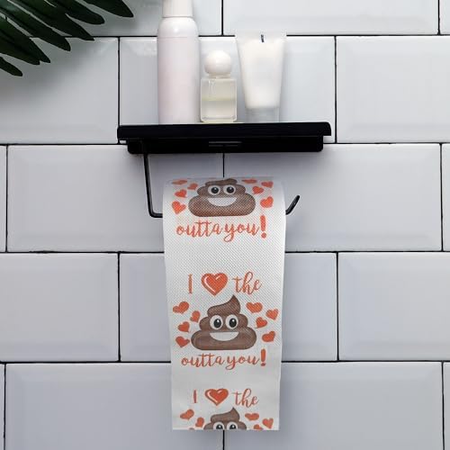 Funny Valentines Day Gifts for Mens Women Him Her, Romantic Novelty Gifts Toilet Paper Roll, Galentine Gift for Men Husband Wife, Friends Bathroom Decor Table Supplies Favors