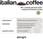 Dongio Caffe Roma Blend Whole Bean Coffee - Medium-Dark Roast, 2.2 lb Bag - Roasted in Italy, Premium Italian Coffee Beans with Cocoa & Hazelnut Notes