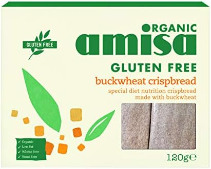 Amisa Organic Gluten Free Crispbread - Buckwheat (150g) - Pack of 6
