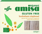 Amisa Organic Gluten Free Crispbread - Buckwheat (150g) - Pack of 6