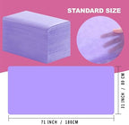 Disposable Bed Sheets 100 Pcs 31" x 71" Massage Table Sheets Non Woven Fabric SPA Bed Cover Breathable for Massage Beauty Tattoos(Purple)