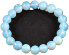 AD Beads Natural Gemstone Round Beads Stretch Bracelet Healing Reiki 10mm (Opal)