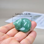 Natural Green Aventurine Cat Crystals Decor Sleeping Cat Statue Healing Crystal Polished Gemstones Bedroom Office Desk Home Decoration A Lucky Decoration for Cat Lovers