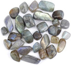 ZenQ 1 lb Labradorite Tumbled Stone Chips Crushed Natural Crystal Quartz Pieces