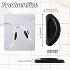 10 Pairs Eyeglass Nose Pads Non-Slip Stick On Glasses Nose Pieces Pad Soft Silicone Glasses Noses Grips for Eyeglass Sunglasses(Black)