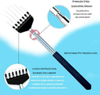 8-Piece Gift Box Set Retractable Back Scratchers- Portable Metal Body Massager Tool, Multi-Color Set for Men Women Kids & Pets - Father's Day, Valentine's, School Season