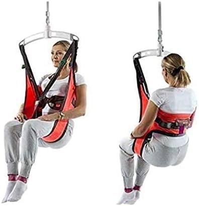 Fushida Lift Sling, Commode Patient Lift Slings Medical Transfer Sling for Patients Shower Bath, Large Toileting Sling, Lift Sling for Elderly Bariatric, Divided U Slings