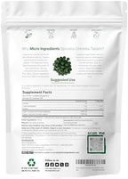Micro Ingredients Organic Spirulina Chlorella Mini Tablets, 2,500 Tablets (8 Month Supply) | 50/50 Blend Superfood | Cracked Cell Wall for Better Absorption | Rich in Vegan Protein & Chlorophyll
